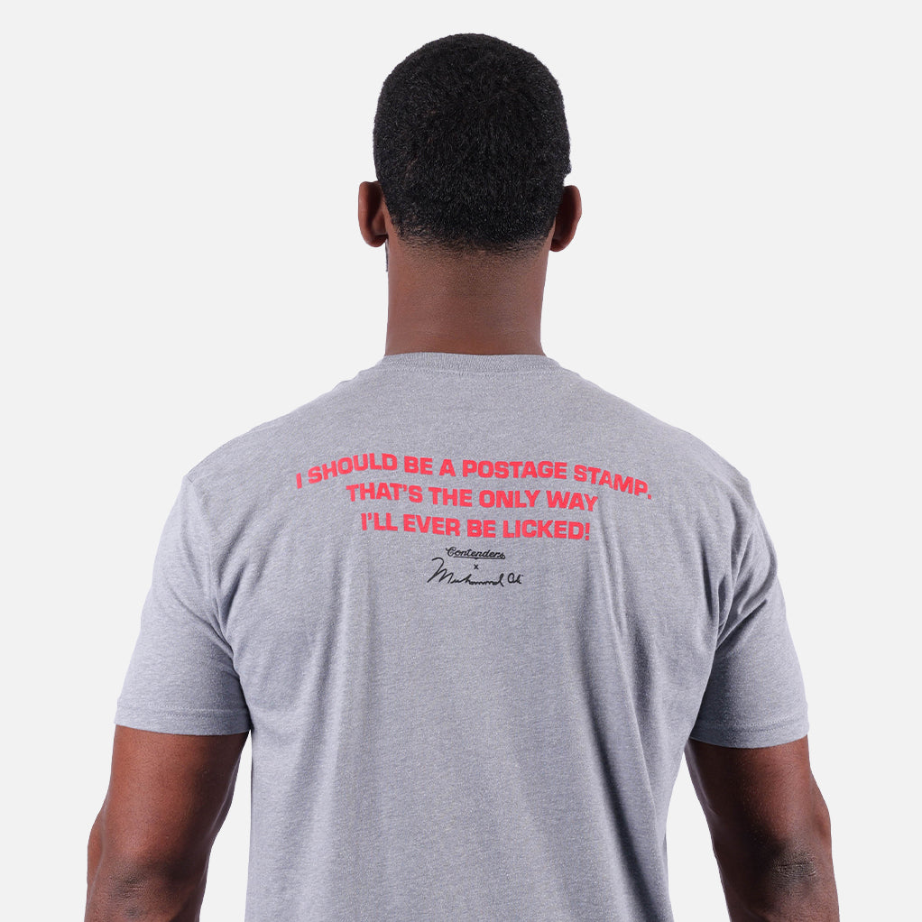 MUHAMMAD ALI POSTAGE STAMP SHIRT