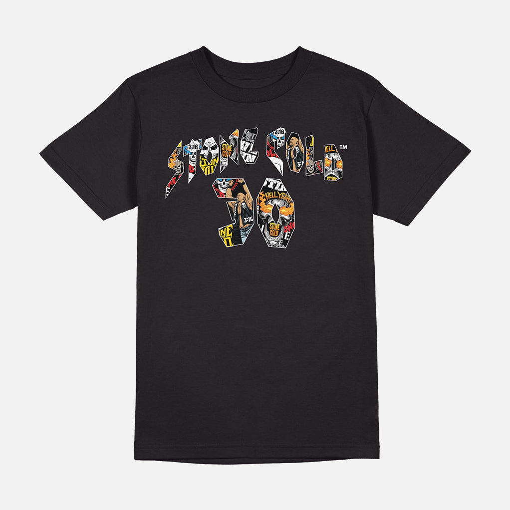 WWE STONE COLD 3:16 30TH COLLAGE SHIRT