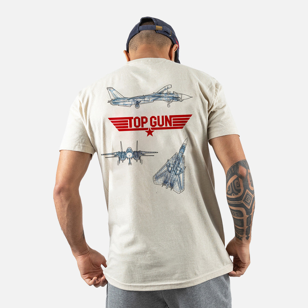 Contenders Clothing Top Gun Vintage Jets Shirt | Action Fiction | T-Shirt