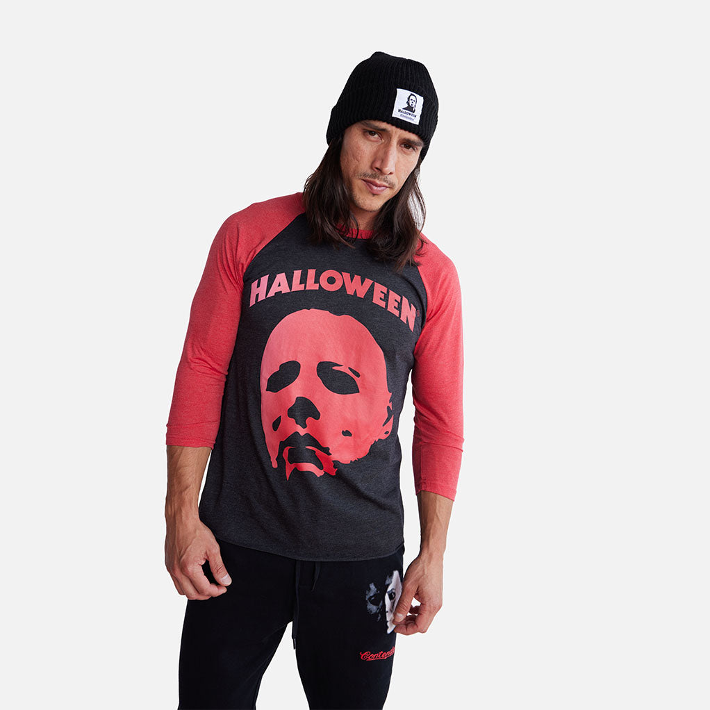 HALLOWEEN MM MASK RAGLAN SHIRT