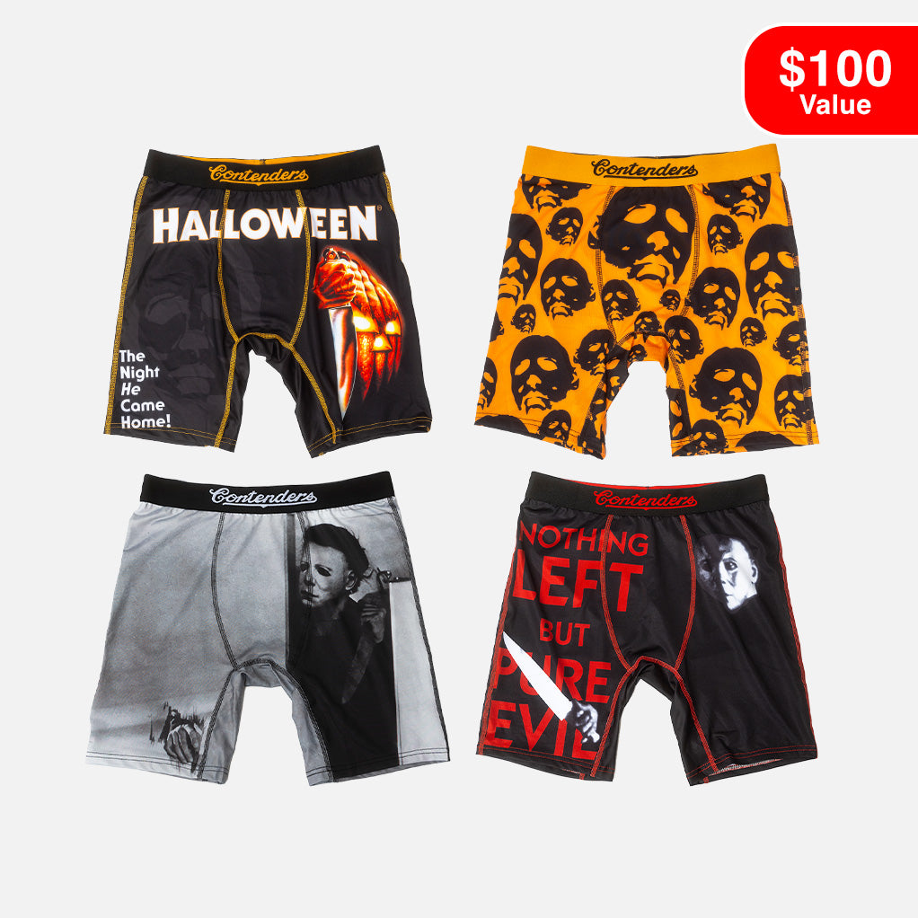 Retro Halloween Mask Boxer Shorts – Poltergeists and Paramours
