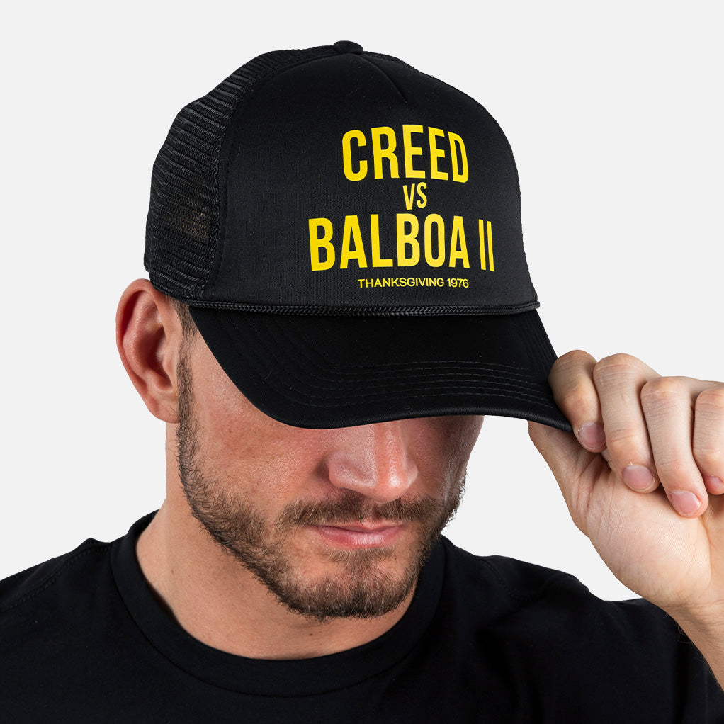 ROCKY REMATCH OF THE CENTURY POSTER TRUCKER SNAPBACK