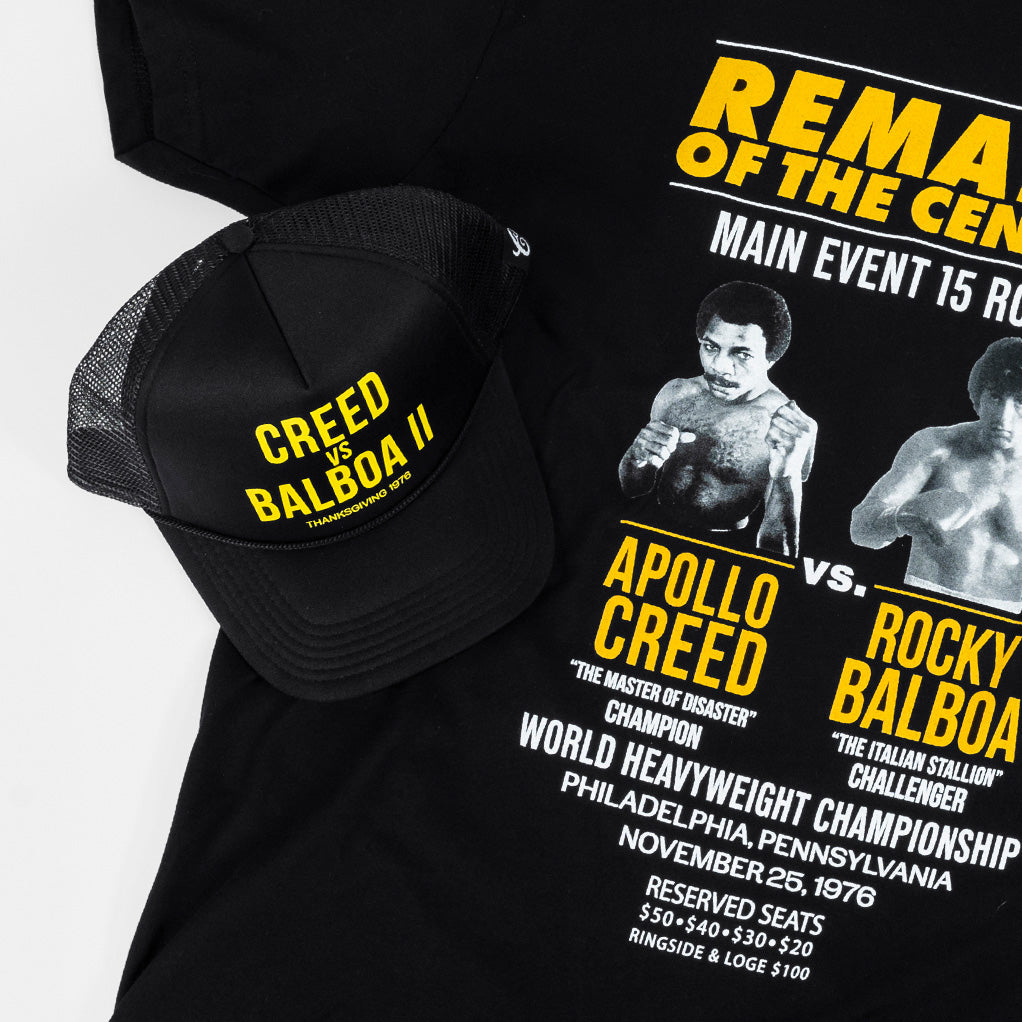 ROCKY REMATCH OF THE CENTURY POSTER TRUCKER SNAPBACK