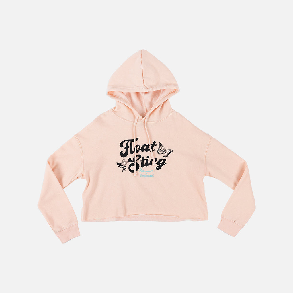 MUHAMMAD ALI FLOAT &amp; STING WOMEN&#39;S CROP PULLOVER HOODIE