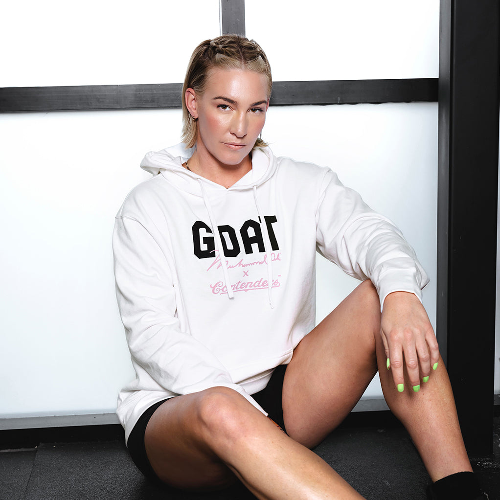 MUHAMMAD ALI GOAT WOMEN&#39;S PULLOVER HOODIE