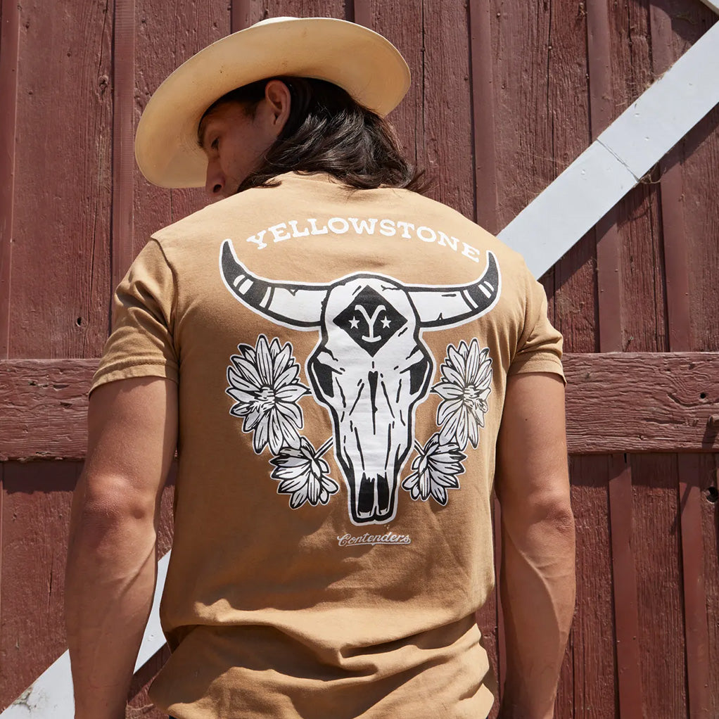 YELLOWSTONE BULL SKULL VINTAGE SHIRT
