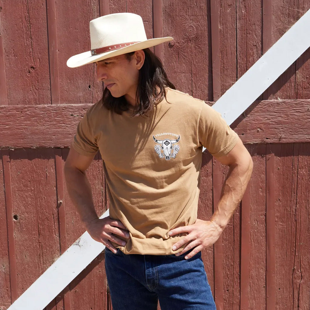 YELLOWSTONE BULL SKULL VINTAGE SHIRT