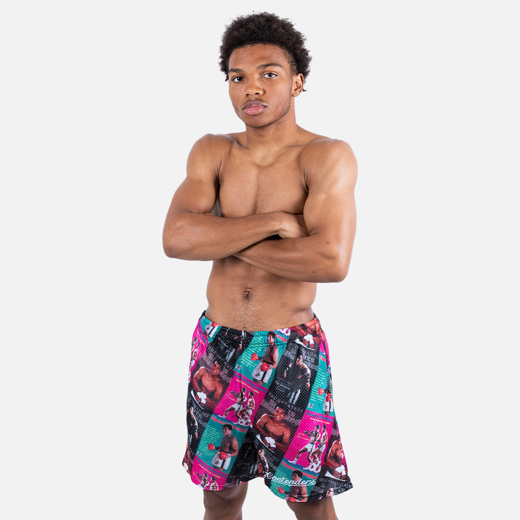 SPORTS ILLUSTRATED x ALI COVERS MESH ACTIVE SHORT