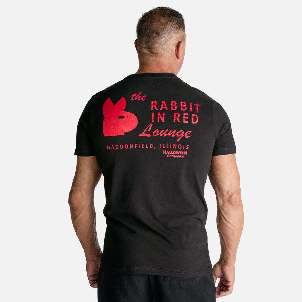 HALLOWEEN RABBIT IN RED SHIRT
