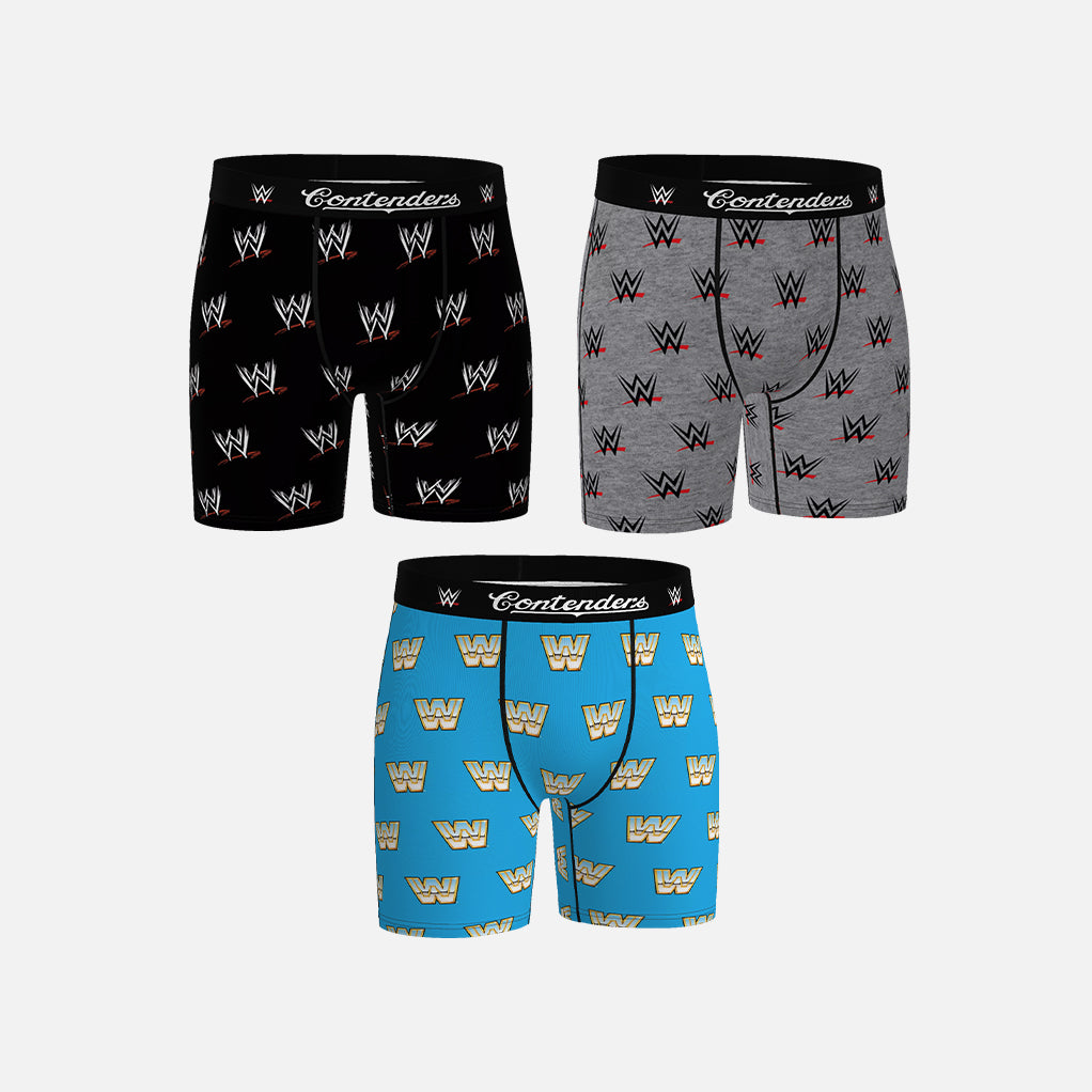 WWE LOGO 3 PACK BRIEFS