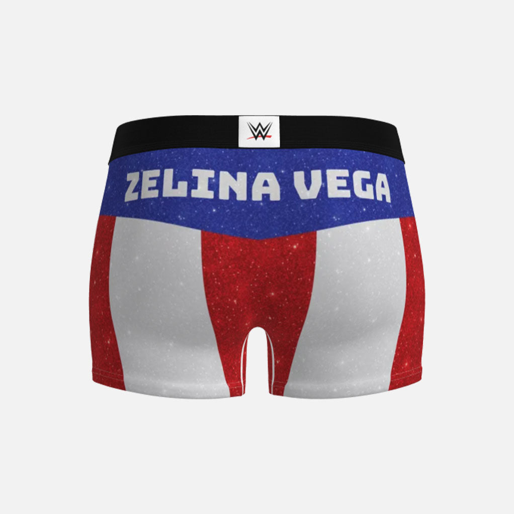 WWE ZELINA VEGA PUERTO RICO FLAG BOY SHORT