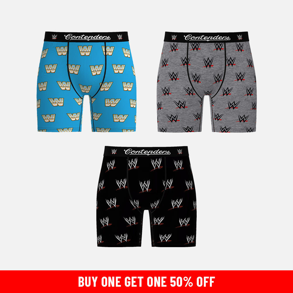 WWE LOGO 3 PACK BRIEF SET
