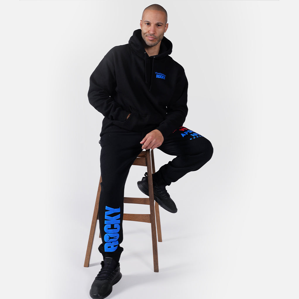 ROCKY 1976 STARS BLACK SWEAT SET