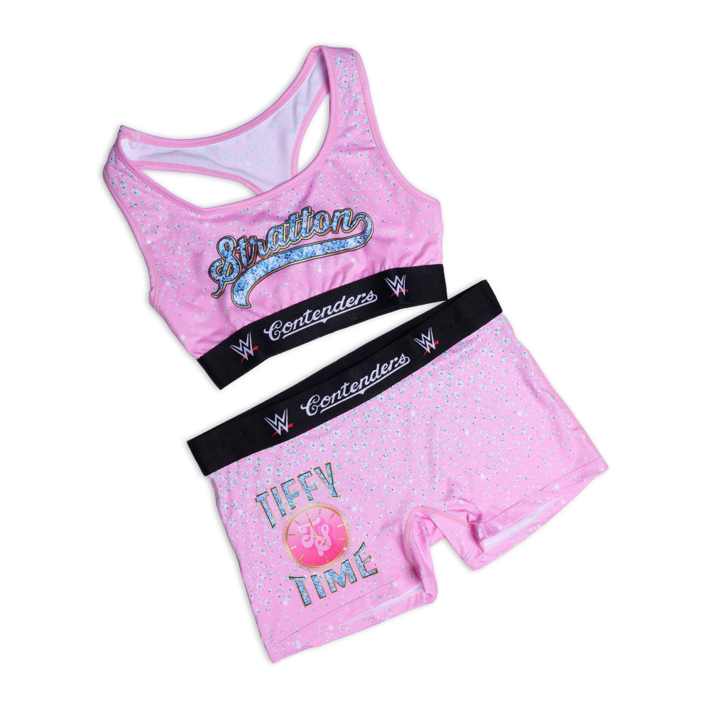 WWE TIFFANY STRATTON PINK DIAMONDS SPORTS BRA