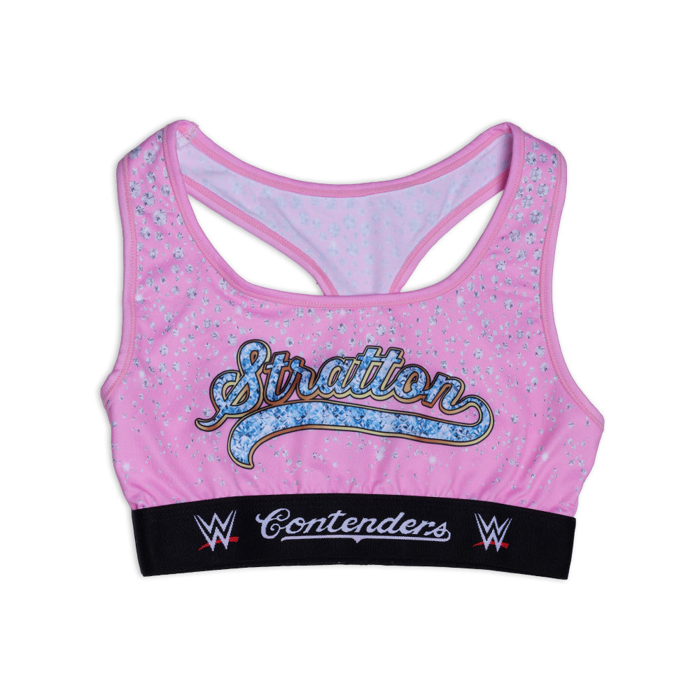 WWE TIFFANY STRATTON PINK DIAMONDS SPORTS BRA