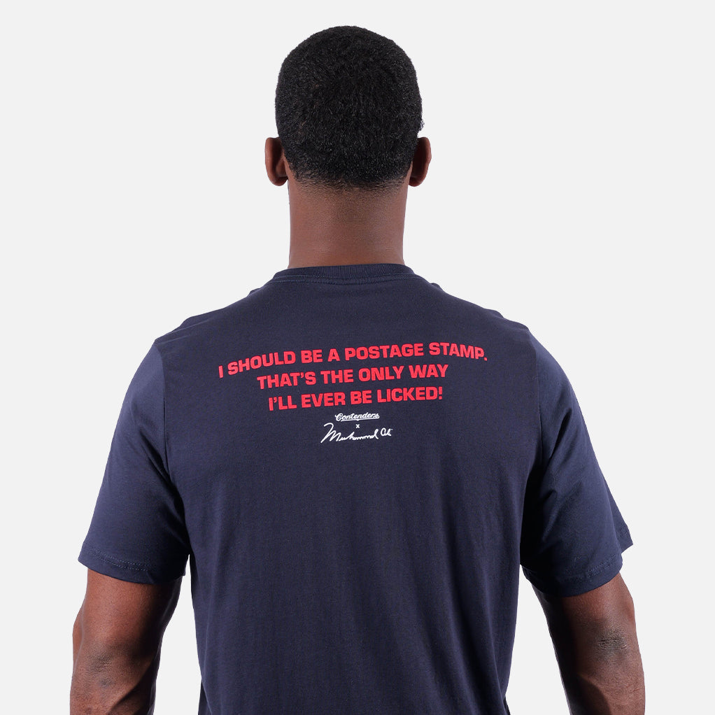 MUHAMMAD ALI POSTAGE STAMP SHIRT