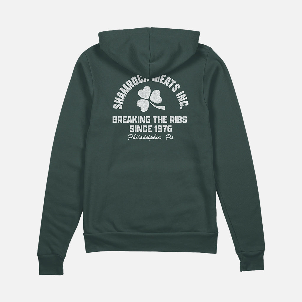 ROCKY SHAMROCK MEATS ZIP UP HOODIE
