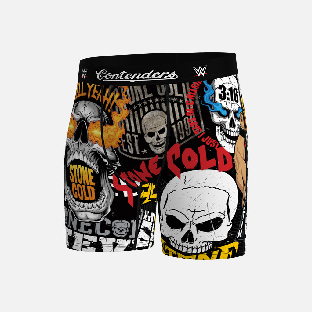 WWE STONE COLD 30TH COLLAGE BOXER BRIEF