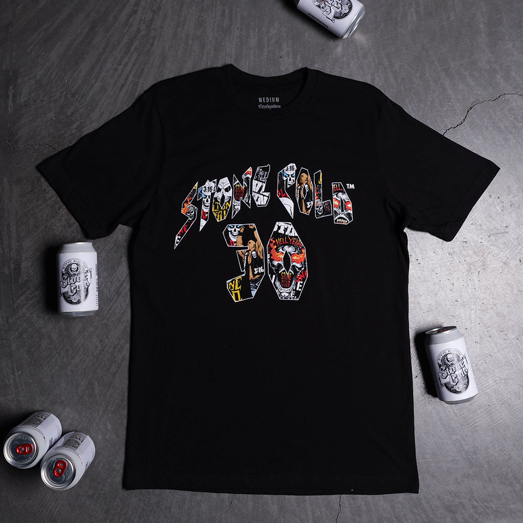 WWE STONE COLD 3:16 30TH COLLAGE SHIRT