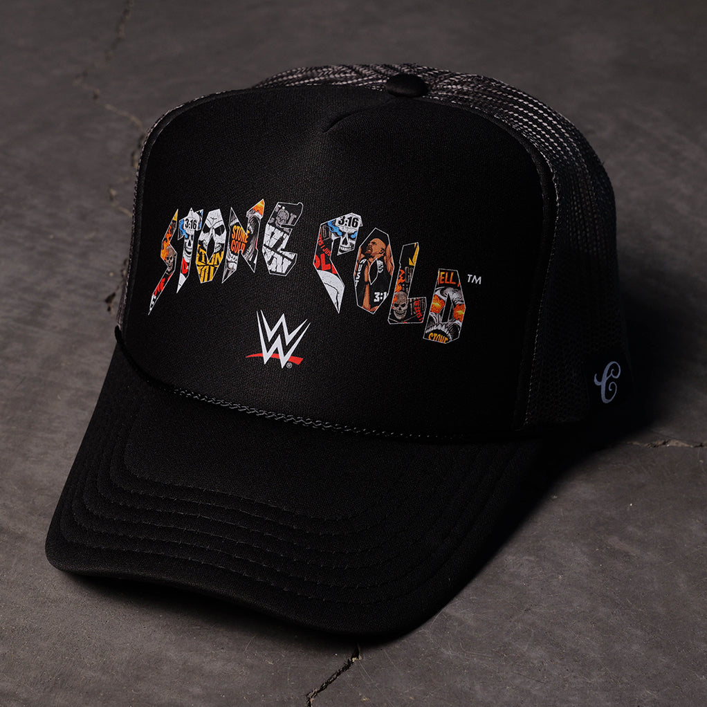 WWE STONE COLD 3:16 30TH COLLAGE TRUCKER