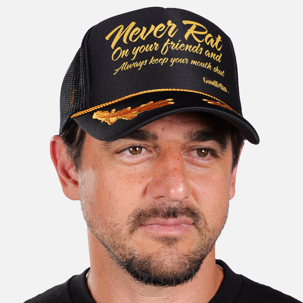 GOODFELLAS NEVER RAT TRUCKER SNAPBACK