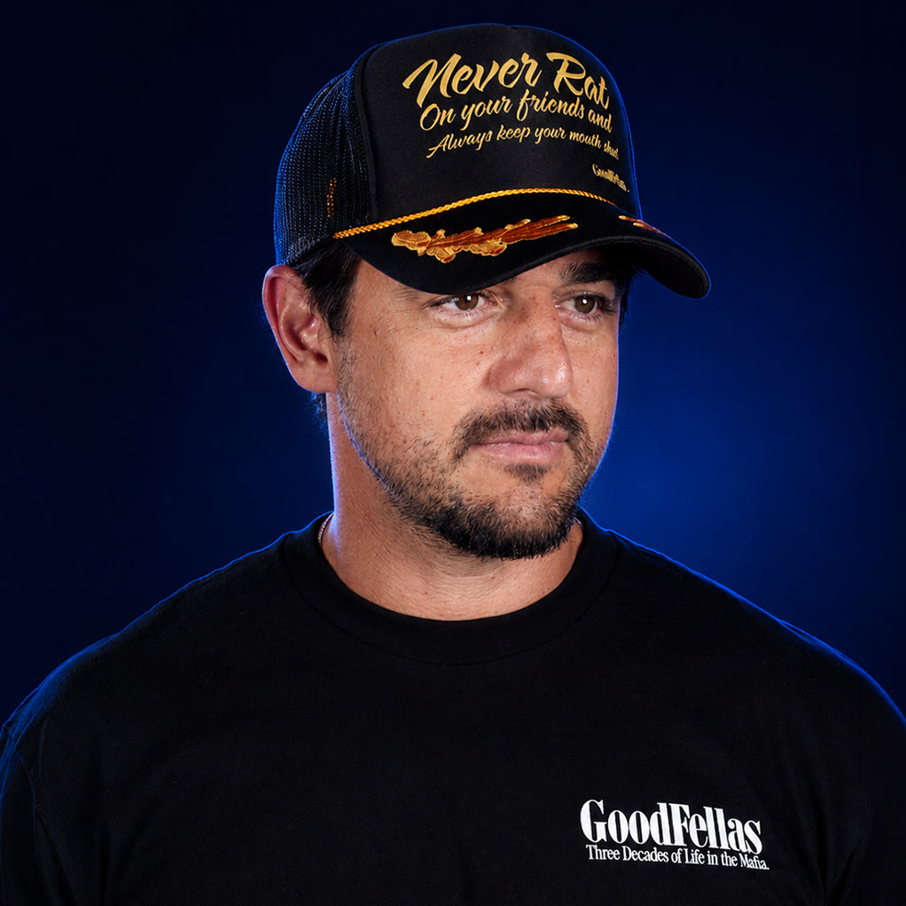 GOODFELLAS NEVER RAT TRUCKER SNAPBACK