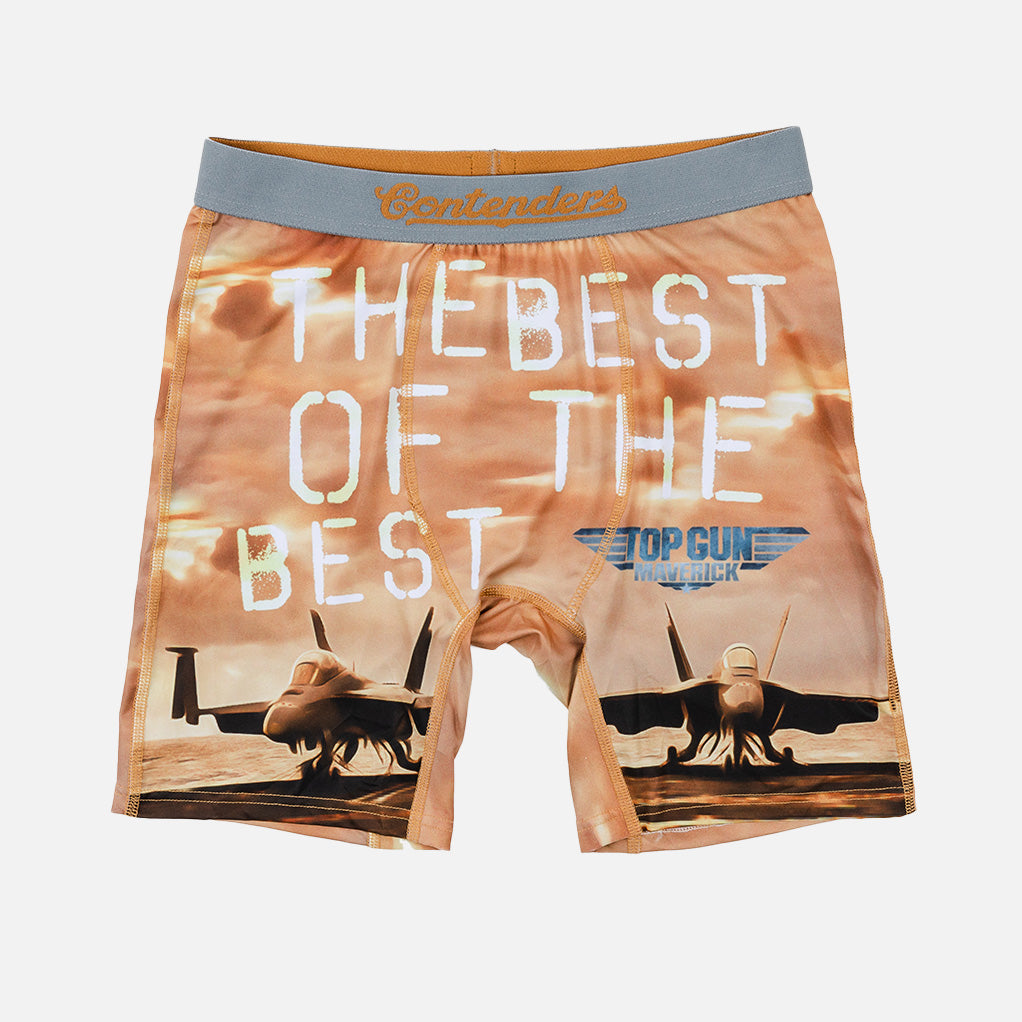 Contenders Clothing Men's Top Gun: Maverick Best of The Best Boxer Brief, Size: Small, Bronze