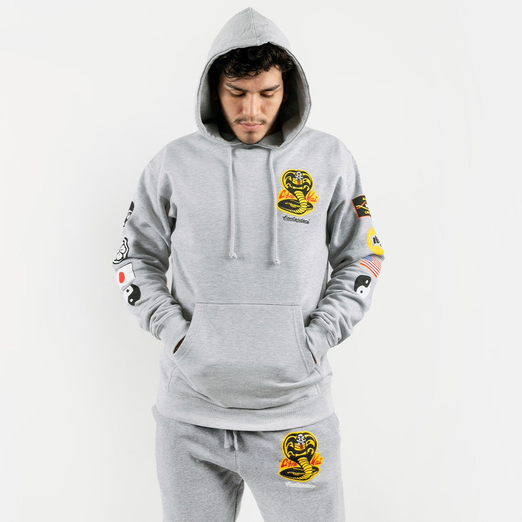 Cobra Kai Patches Pullover Hoodie | Contenders Clothing