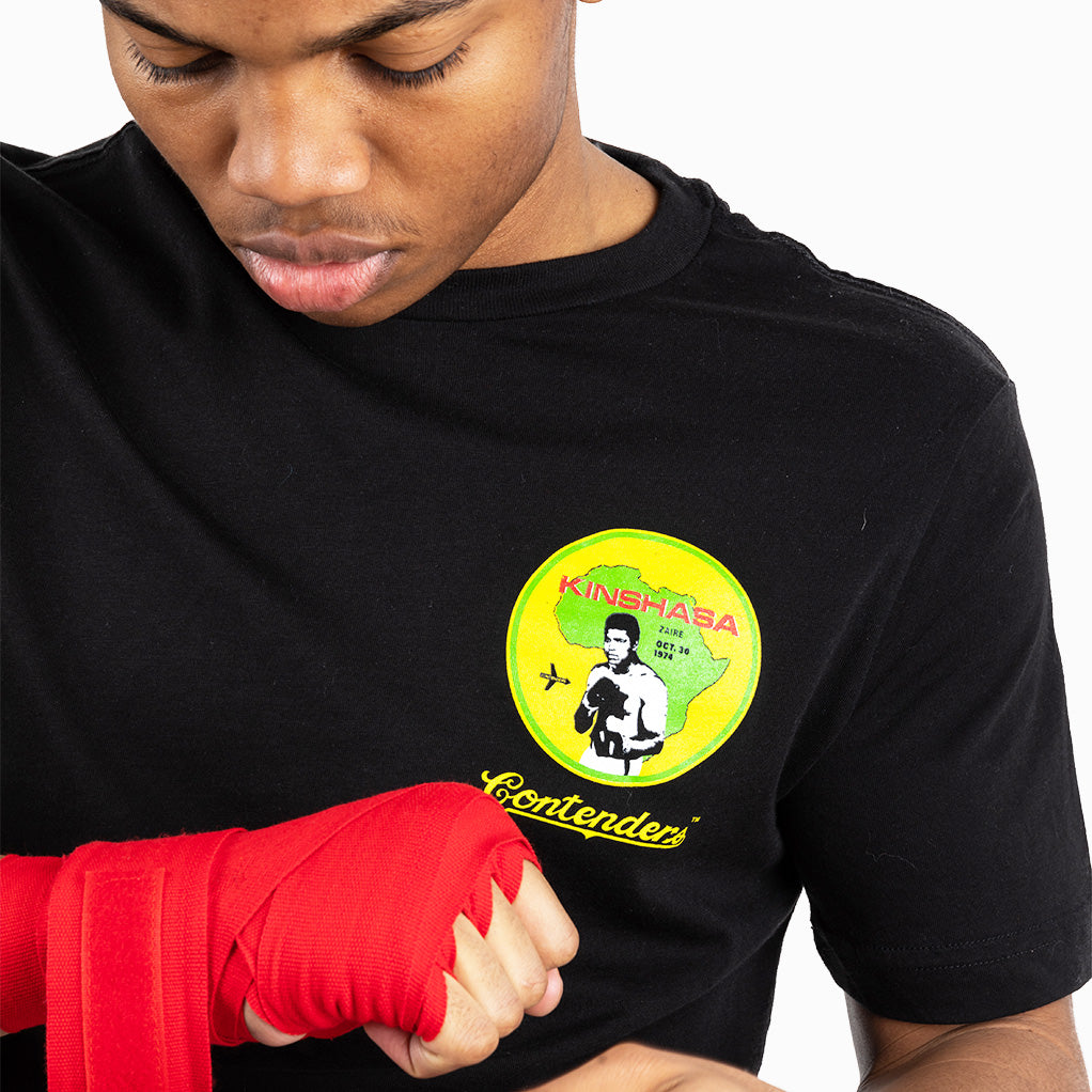 MUHAMMAD ALI KINSHASA STAMP SHIRT