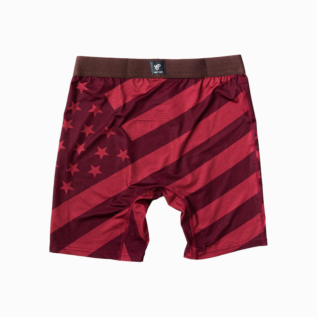 Under Armour Men's O-series Printed Boxer Briefs In Usa Flag