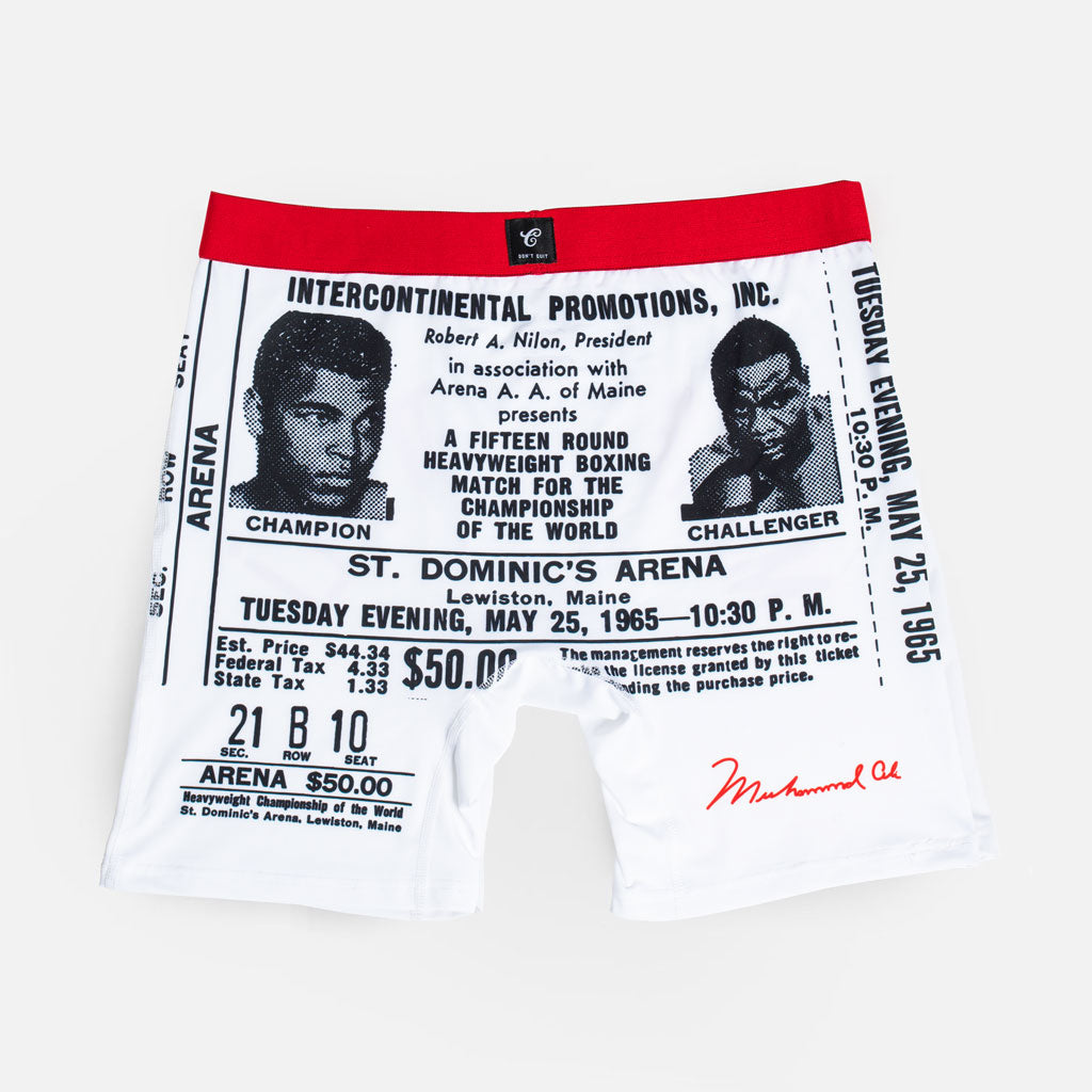 Muhammad Ali Contenders Robe 1965 white boxer brief