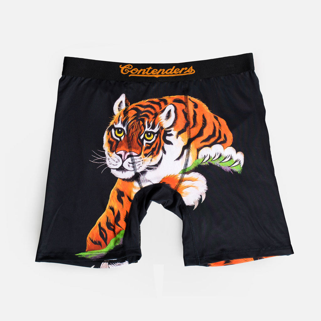 Rocky Satin Tiger Black Boxer Brief