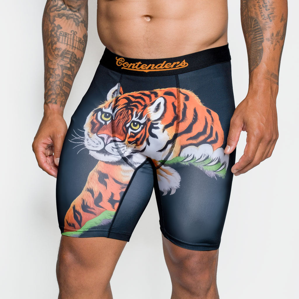 Rocky Satin Tiger Black Boxer Brief